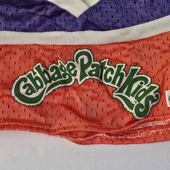 Vintage Cabbage Patch Clothes Football Uniform Jersey #9 Blue Orange 1980s CPK - Picture 3 of 10